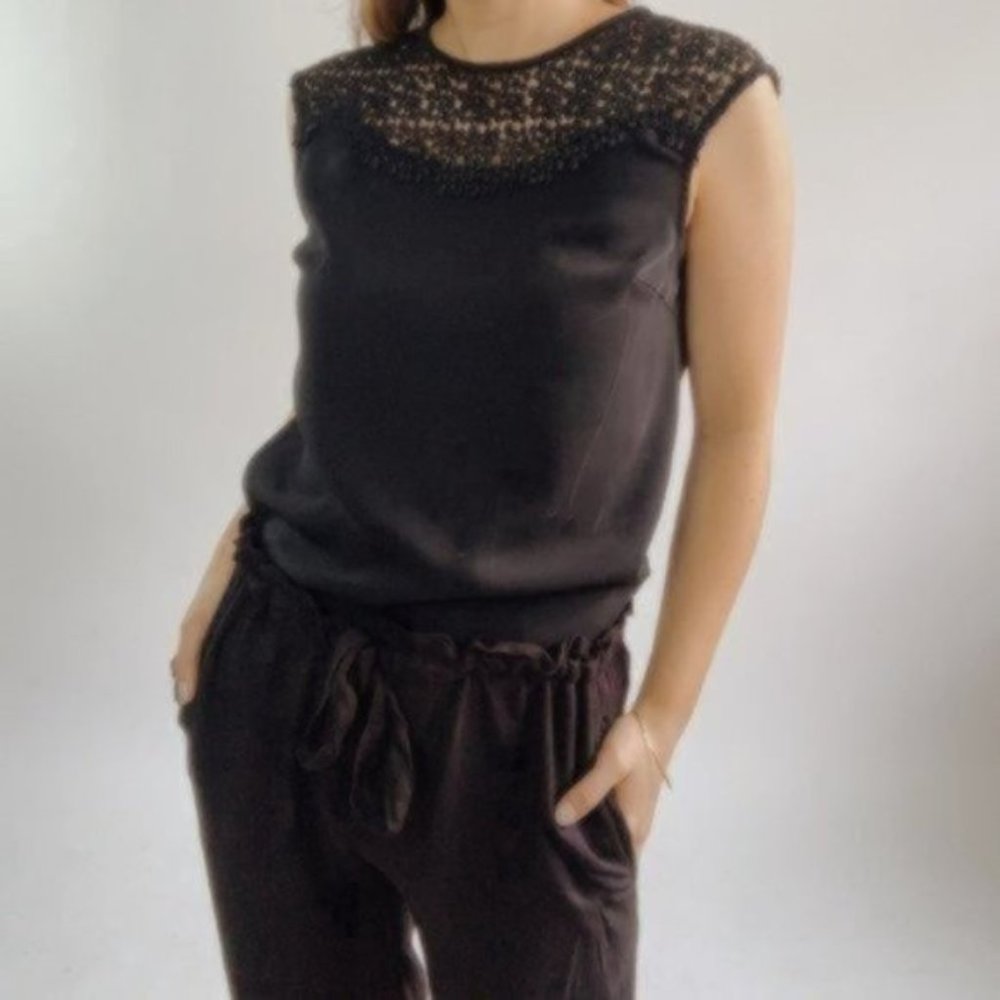 NWT Tonle LAST ONE Black Srey Pov Paperbag Pants - Picture 4 of 5